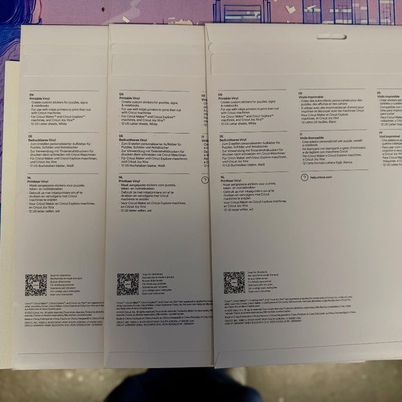 Cricut Printable Vinyl (3 packs) - Picture 2 of 2
